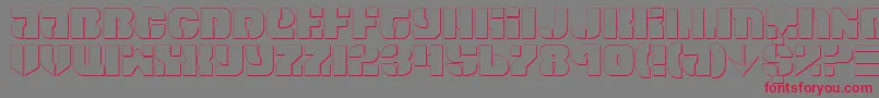Spacec5s Font – Red Fonts on Gray Background