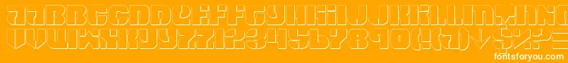 Spacec5s Font – White Fonts on Orange Background