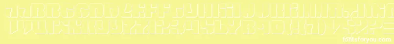 Spacec5s Font – White Fonts on Yellow Background