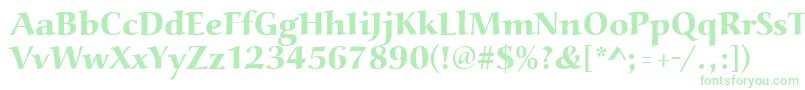 Aucoinextbol-Schriftart – Grüne Schriften