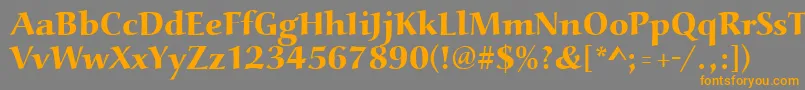 More about Aucoinextbol Font Aucoinextbol Font – Orange Fonts on Gray Background