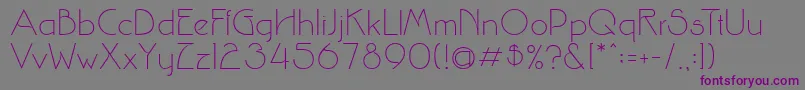 Шрифт Srinova – фиолетовые шрифты на сером фоне