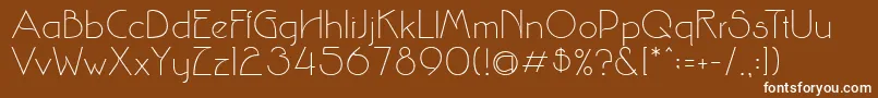 Srinova Font – White Fonts on Brown Background