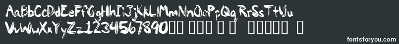 Painp Font – White Fonts on Black Background