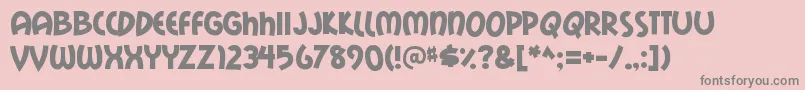 More about Mailrays Font Mailrays Font – Gray Fonts on Pink Background