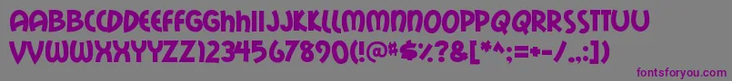 Mailrays Font – Purple Fonts on Gray Background