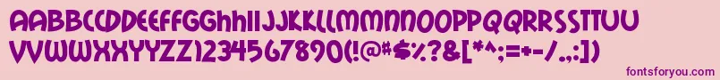 Mailrays Font – Purple Fonts on Pink Background