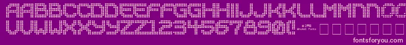 Sucaba Font – Pink Fonts on Purple Background