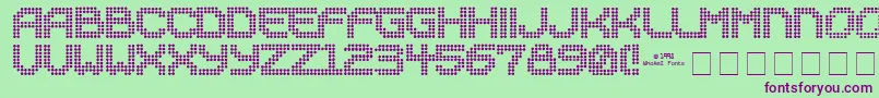 Sucaba Font – Purple Fonts on Green Background