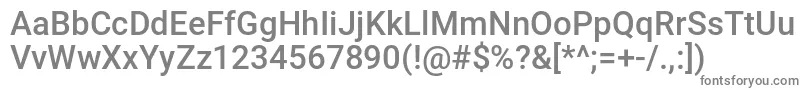 OmniGirl3D-fontti – harmaat kirjasimet valkoisella taustalla
