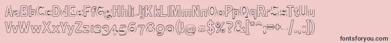 Ronaldsongothiclicht Font – Black Fonts on Pink Background