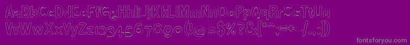Ronaldsongothiclicht Font – Gray Fonts on Purple Background
