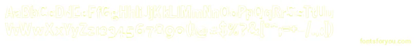 Ronaldsongothiclicht Font – Yellow Fonts on White Background