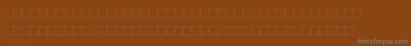 Шрифт DekobrettMedium – серые шрифты на коричневом фоне