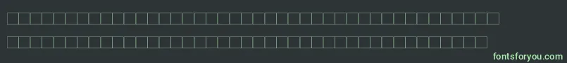 Fonte DekobrettMedium – fontes verdes em um fundo preto