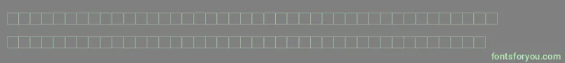 DekobrettMedium-fontti – vihreät fontit harmaalla taustalla