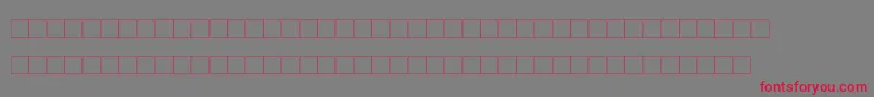 DekobrettMedium Font – Red Fonts on Gray Background