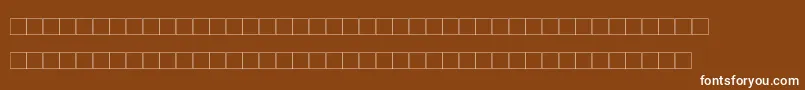 Шрифт DekobrettMedium – белые шрифты на коричневом фоне