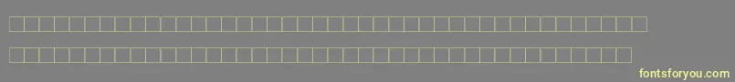 DekobrettMedium Font – Yellow Fonts on Gray Background