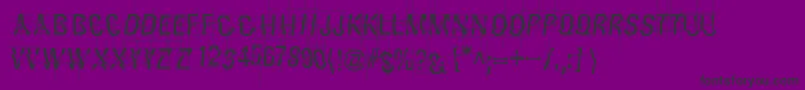 Layertnoise Font – Black Fonts on Purple Background