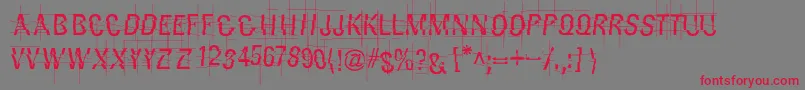 Layertnoise-Schriftart – Rote Schriften auf grauem Hintergrund