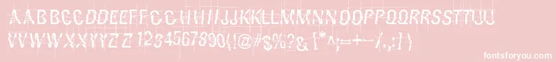 Layertnoise Font – White Fonts on Pink Background