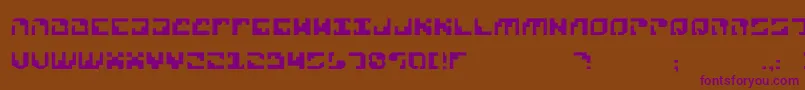 Шрифт Xeno4 – фиолетовые шрифты на коричневом фоне