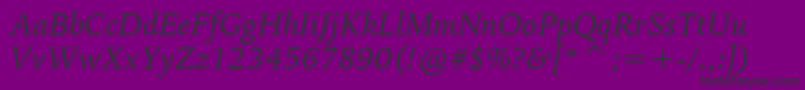 More about BitstreamIowanOldStyleItalicBt Font BitstreamIowanOldStyleItalicBt Font – Black Fonts on Purple Background