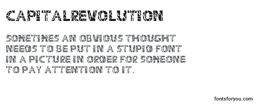 CapitalRevolution-fontti