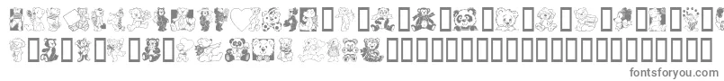フォントTeddyberV1.1 – 灰色のフォント
