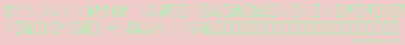 TeddyberV1.1 Font – Green Fonts on Pink Background