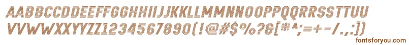 RemponkItalic Font – Brown Fonts on White Background