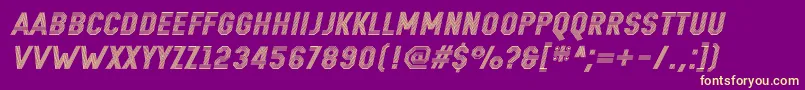 RemponkItalic Font – Yellow Fonts on Purple Background
