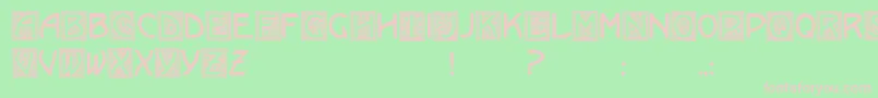 Kramer Font – Pink Fonts on Green Background