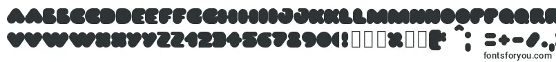 Шрифт Puff02 – широкие шрифты