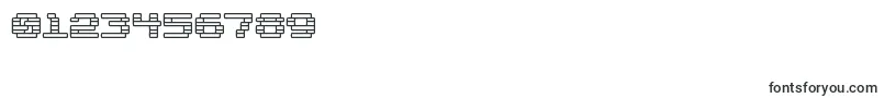 GaposisOutlineBrk Font – Fonts for Numbers and Digits