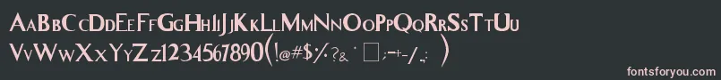 Whitelighter Font – Pink Fonts on Black Background