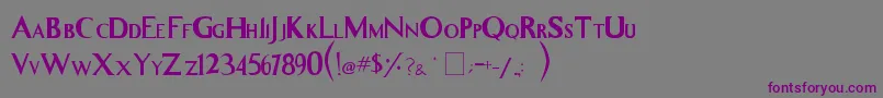 Whitelighter Font – Purple Fonts on Gray Background