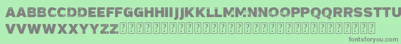 VtksMadalena Font – Gray Fonts on Green Background