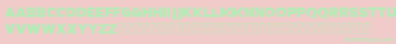 VtksMadalena Font – Green Fonts on Pink Background