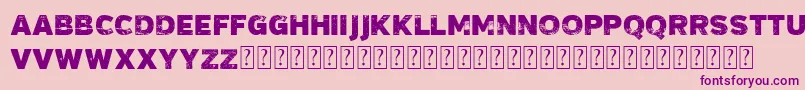 VtksMadalena Font – Purple Fonts on Pink Background