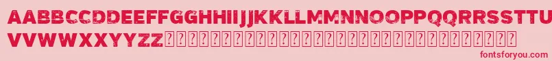 VtksMadalena Font – Red Fonts on Pink Background
