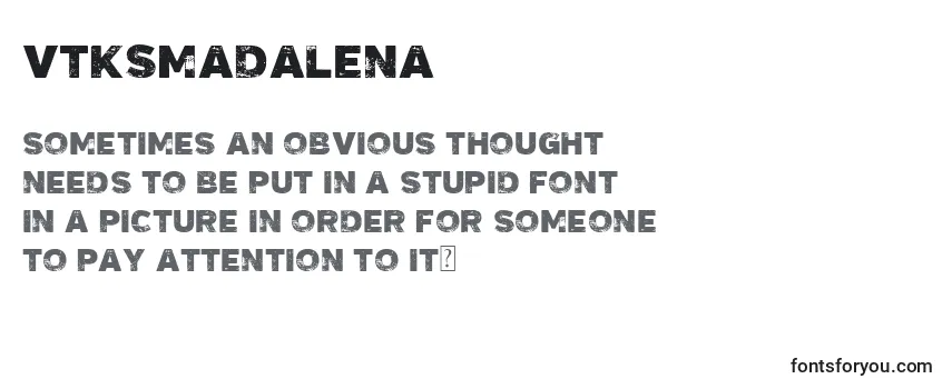Review of the VtksMadalena Font