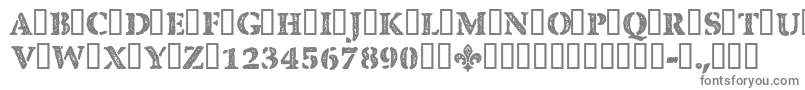 CfquebecstampRegular Font – Gray Fonts on White Background
