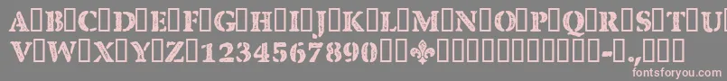 CfquebecstampRegular Font – Pink Fonts on Gray Background