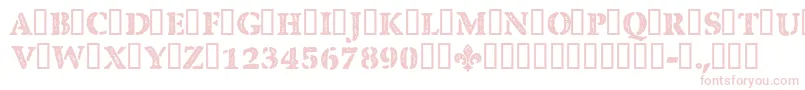 CfquebecstampRegular Font – Pink Fonts on White Background