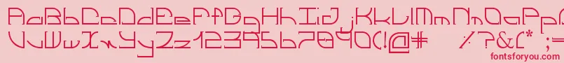 DiveCopy Font – Red Fonts on Pink Background