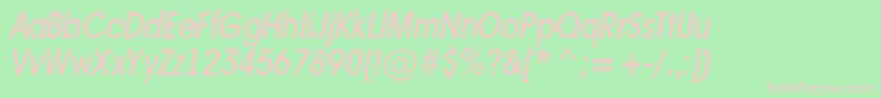 fuente AAvantenrmediumItalic – Fuentes Rosadas Sobre Fondo Verde
