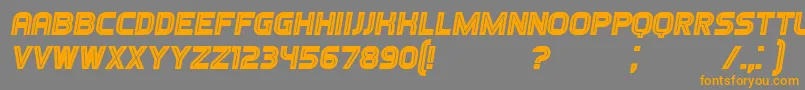 Подробнее о шрифте GamesItalic Шрифт GamesItalic – оранжевые шрифты на сером фоне