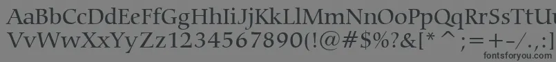 CarminaMediumBt Font – Black Fonts on Gray Background